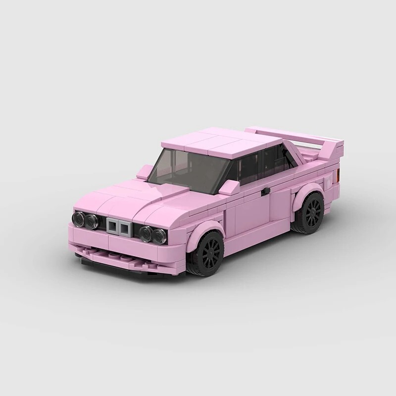 MOC LEGO Pink BMW E30 Car Building Kit