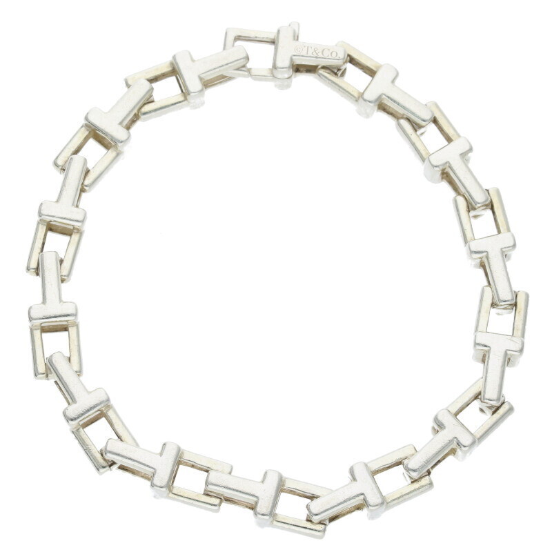 Tiffany & Co. size M T Chain Bracelet bangle 990404