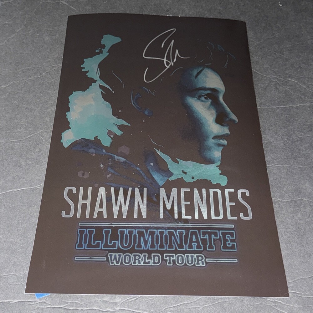Shawn Mendes Signed Illuminate World Tour Poster A