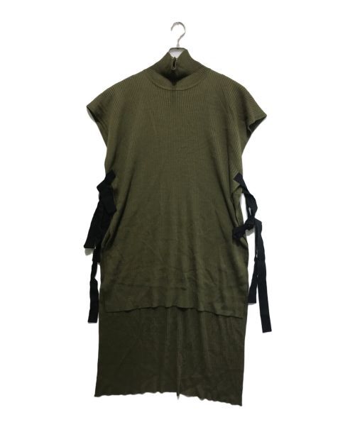 Mm6 Maison Margiela High Neck Rib Knit Dress Size S