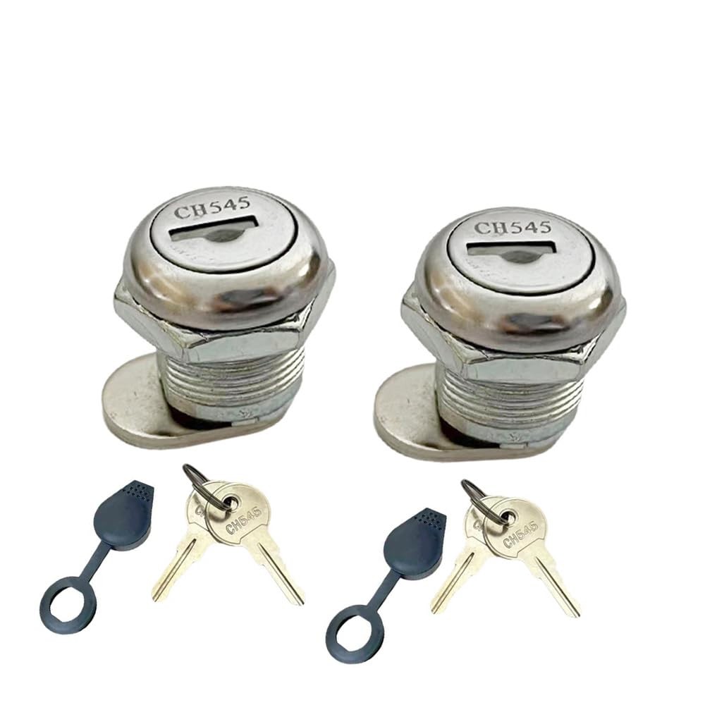 2Pcs Truck Tool Box Lock Cylinder with Keys - Replacement Pickup Toolbox Lock