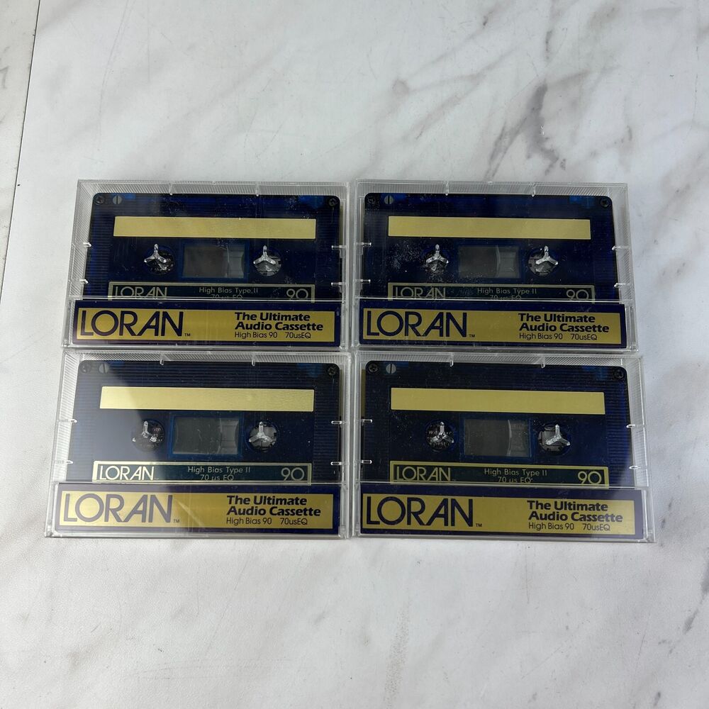 NEW Loran High Bias Type II Ultimate Audio Blank Cassette Tapes Lot of 4