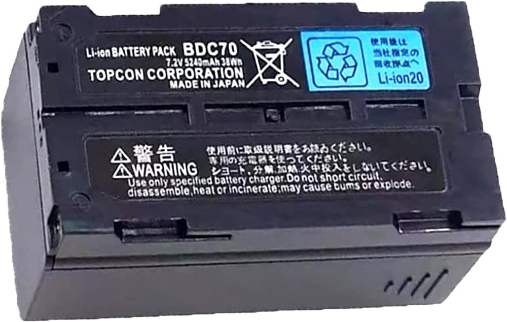 BDC70 Li Ion 7.2V 5240mAh Battery for Topcon Sokkia Total Stations/GPS