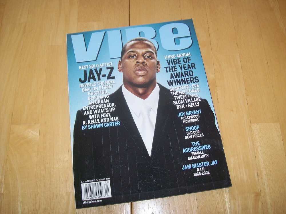 Vintage Vibe Magazine Jay Z January 2002 Jam Master Jay Tribute Snoop HipHop Rap