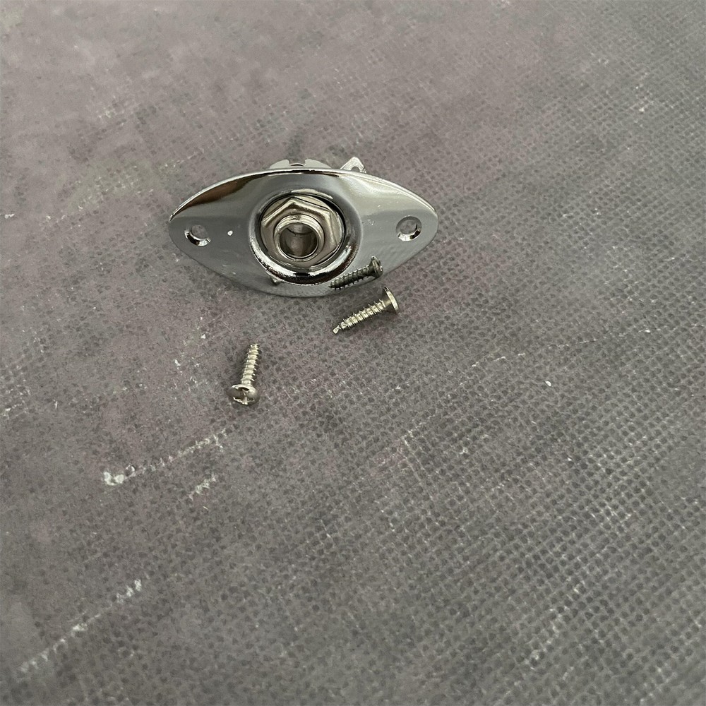 Electric Guitar Chrome Input Jack Plate for TL LP USA Shipping