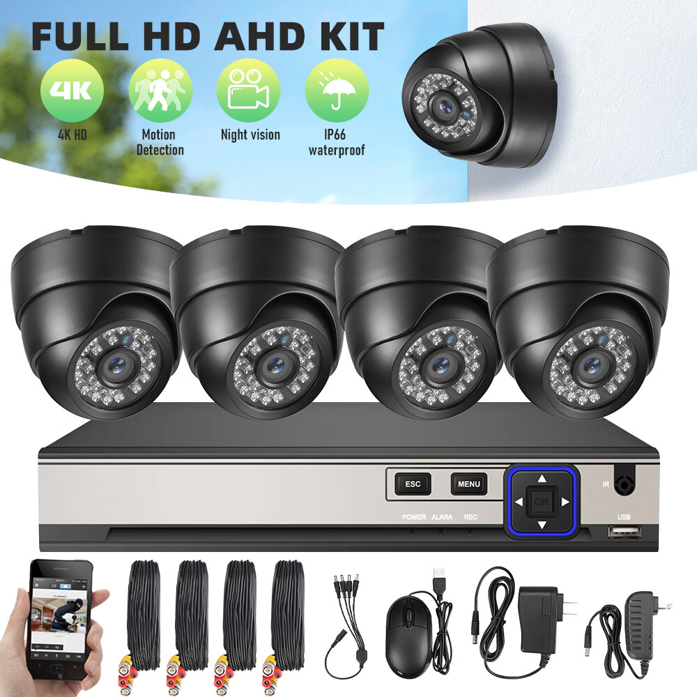 Camaras De Seguridad Para Casa Oficina Home Security Camera System 4 Cameras