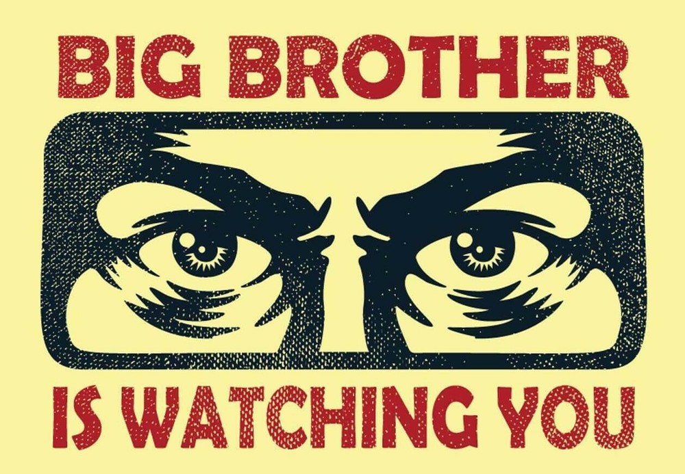BIG BROTHER IS WATCHING YOU PICTURE POSTER PHOTO PRINT BANNER 1984 Orwell Book
