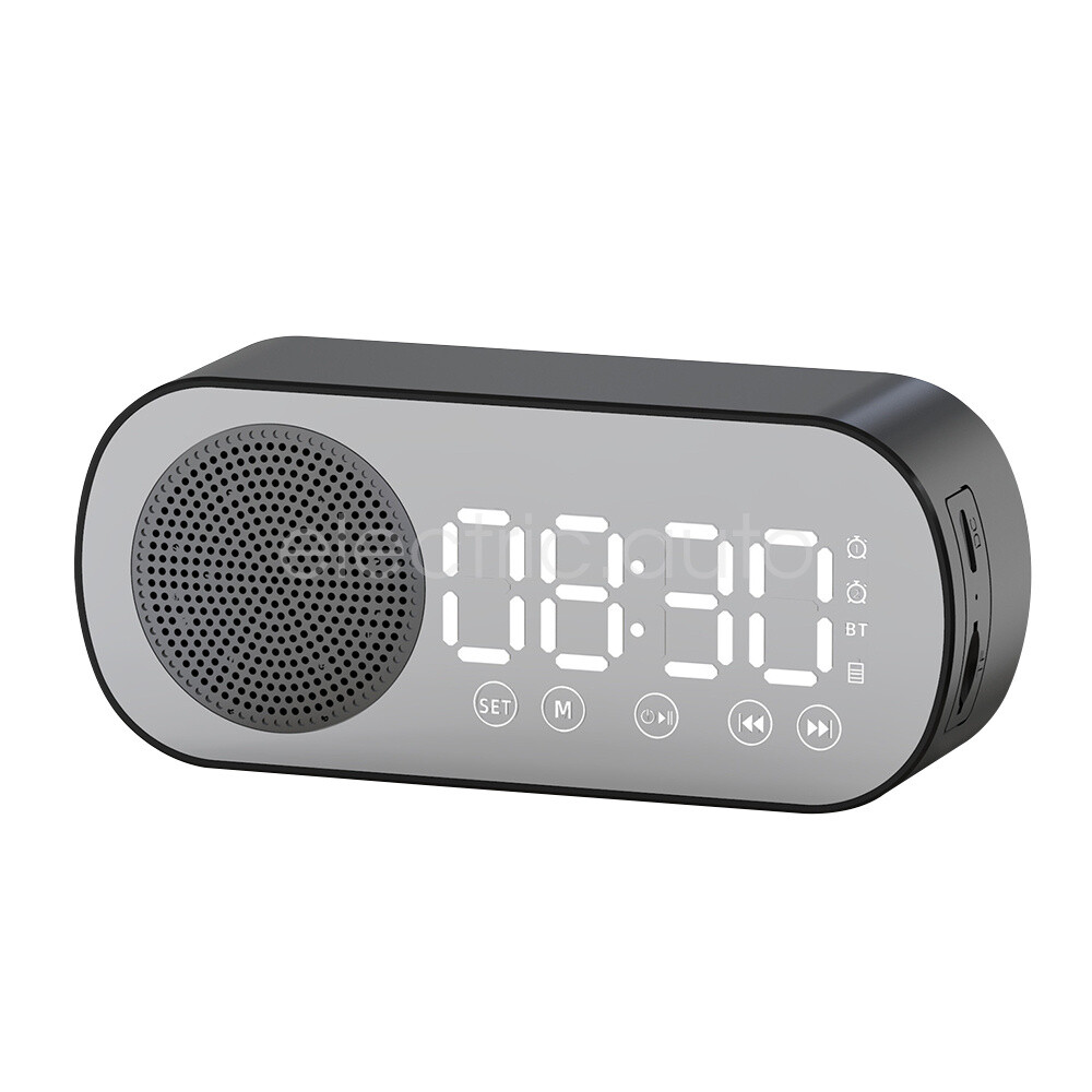 Bluetooth Digital Clock Speaker with Super Bass and Alarm Function
