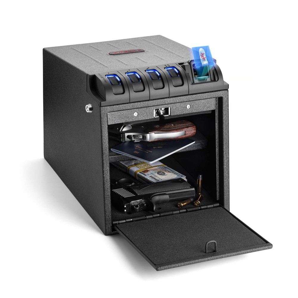 MAXSafes Two Gun Vault Super Biometric Finger Vein Recognition Lock QuickAccess-image