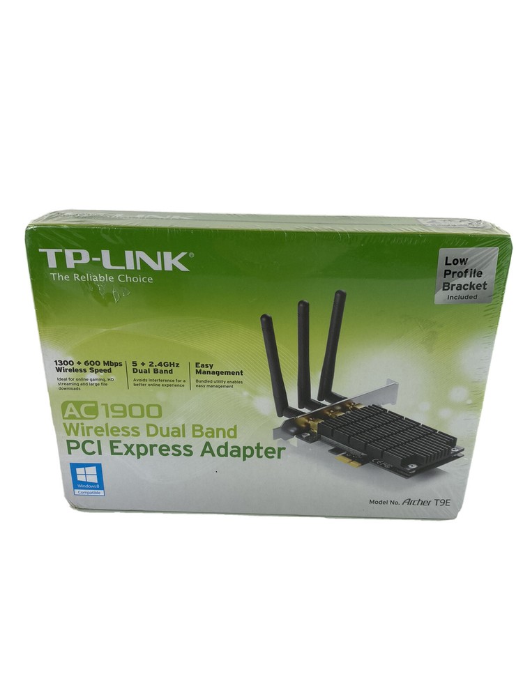 TP-LINK Archer T9E AC1900 Dual Band WiFi PCIe Adapter for High-Speed Gaming and Streaming