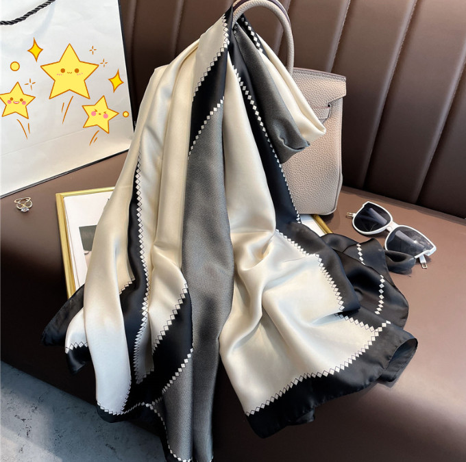 Elegant Chiffon Silk Scarf Shawl Wrap 70x35 Inches