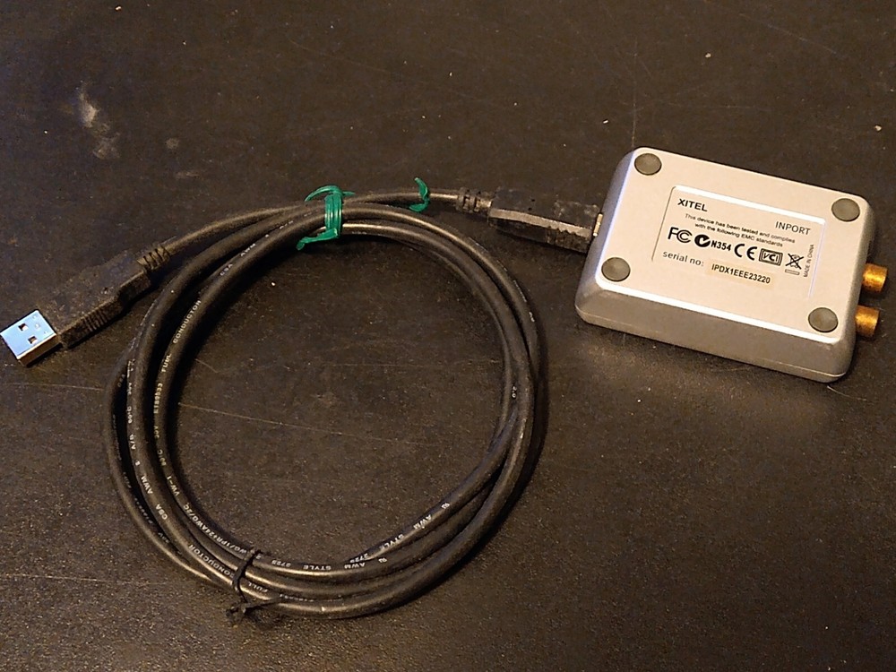 Xitel Inport Audio Recording Kit Import To Computer USB to RCA.  / CD incl