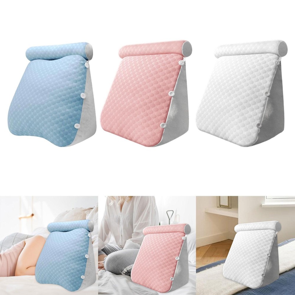 Wedge Pillow Headboard Support Cushion for Back and Neck Comfort