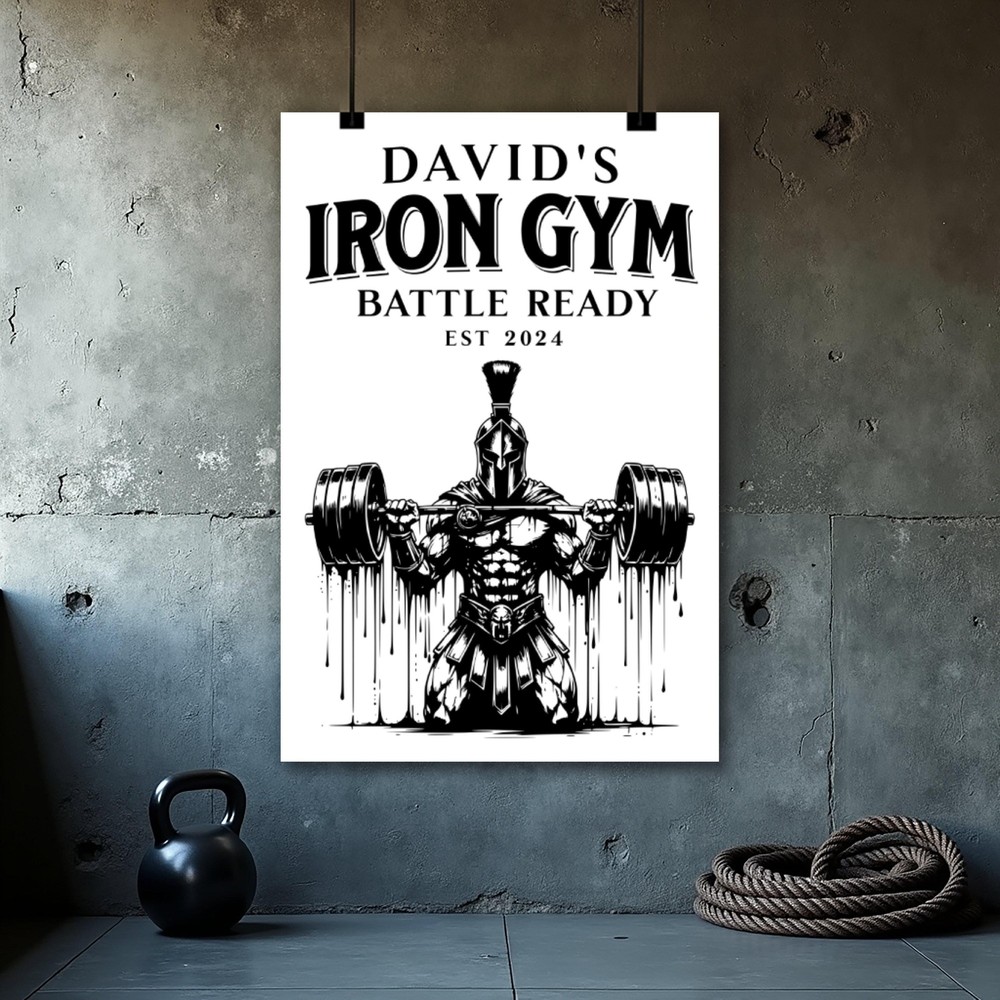 Custom Motivational Gym Wall Art - Fitness Poster for Home or Office