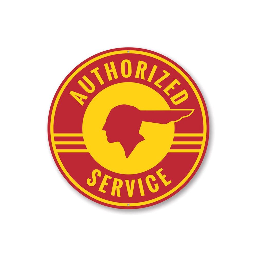 Authorized Service Pontiac Car Decorative Sign, Custom Aluminum Sign
