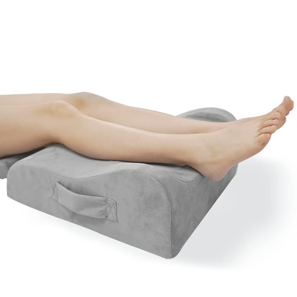 Memory Foam Leg Elevation Pillow for Post-Surgery Knee Ankle Support  