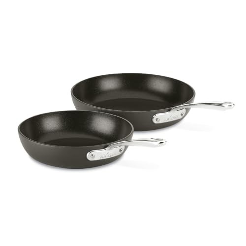 2-Piece Gray Hard Anodized Nonstick Fry Pan Set - 8
