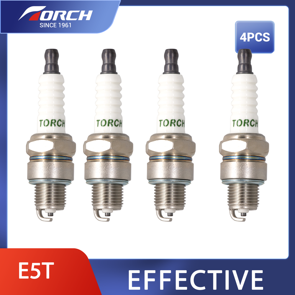4X TORCH E5T Spark Plug Lawn Mower for NGK 6222/BPR5HS 4111/BP5HS Champion L95YC