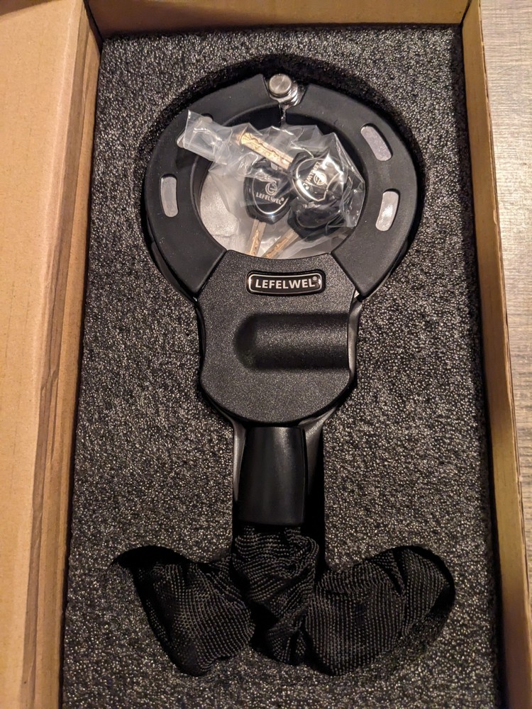 Motorcycle Bike Electric Scooter Lock with Keys, 24 Inch Chain Lock Anti Theft