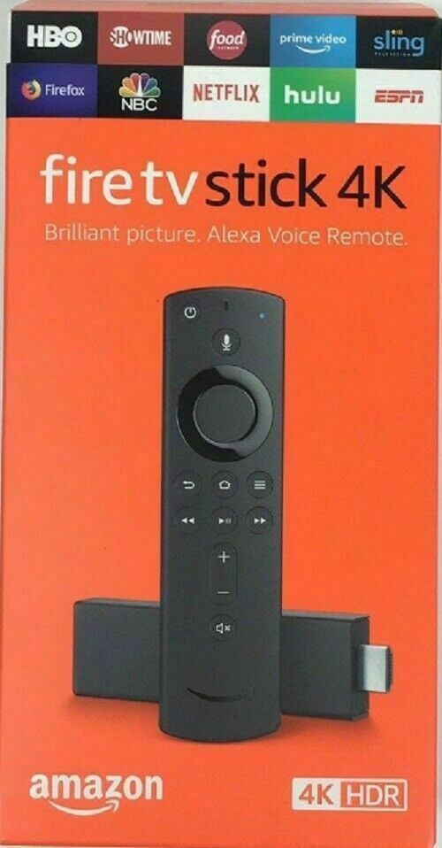 AMAZON FIRE STICK ALEXA VOICE REMOTE 4K - One to Three Day Shipping-image