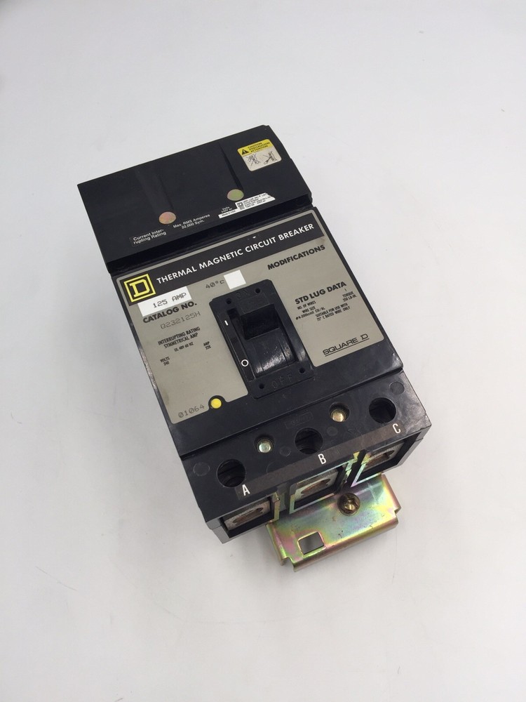 Square D Q232125H 125A 240V Circuit Breaker - Fast 2-Day Shipping-image