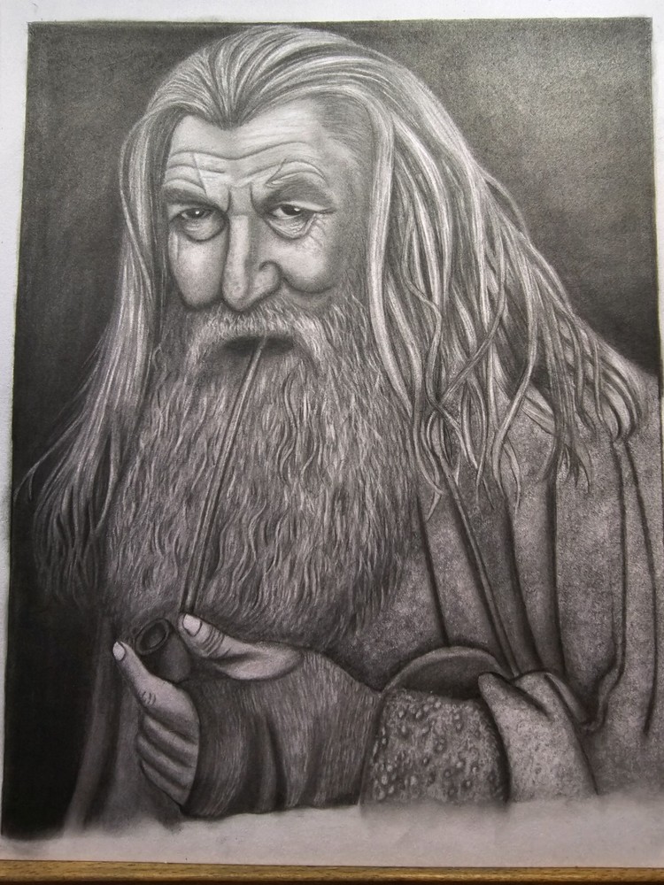 Custom Hand-Drawn Graphite Portrait Art in Various Sizes-image