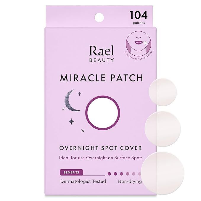 Rael Hydrocolloid Pimple Patches, Acne Patch Overnight Spot Cover (104 Count)