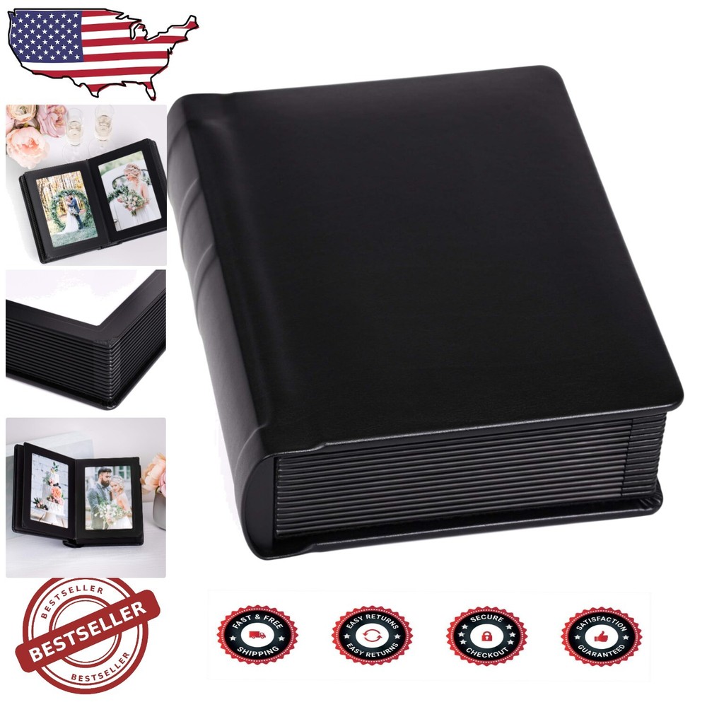 Elegant 5x7 Leatherette Wedding Photo Album with 15 Pages for Special Memories