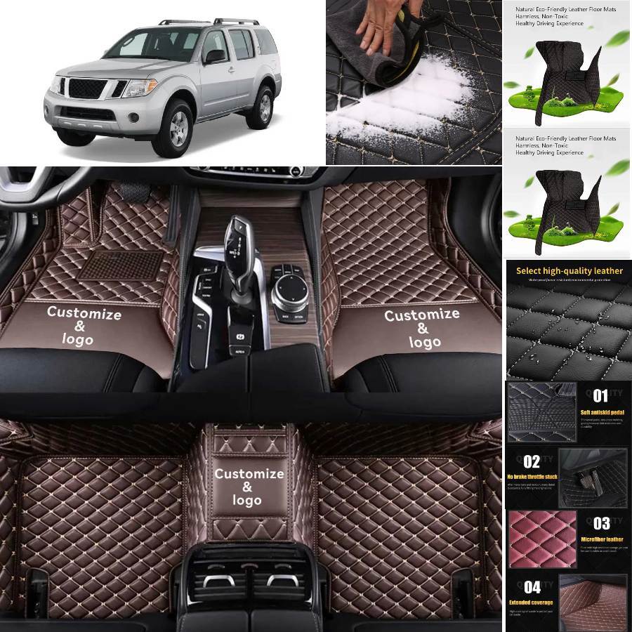 Customizable Anti-Slip Car Floor Mats & Cargo Liners for Nissan Pathfinder