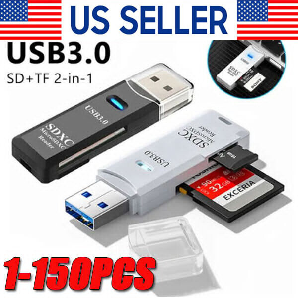 USB3.0 SD Card Reader for PC Micro SD Card to USB Adapter for Camera MemoryC lot