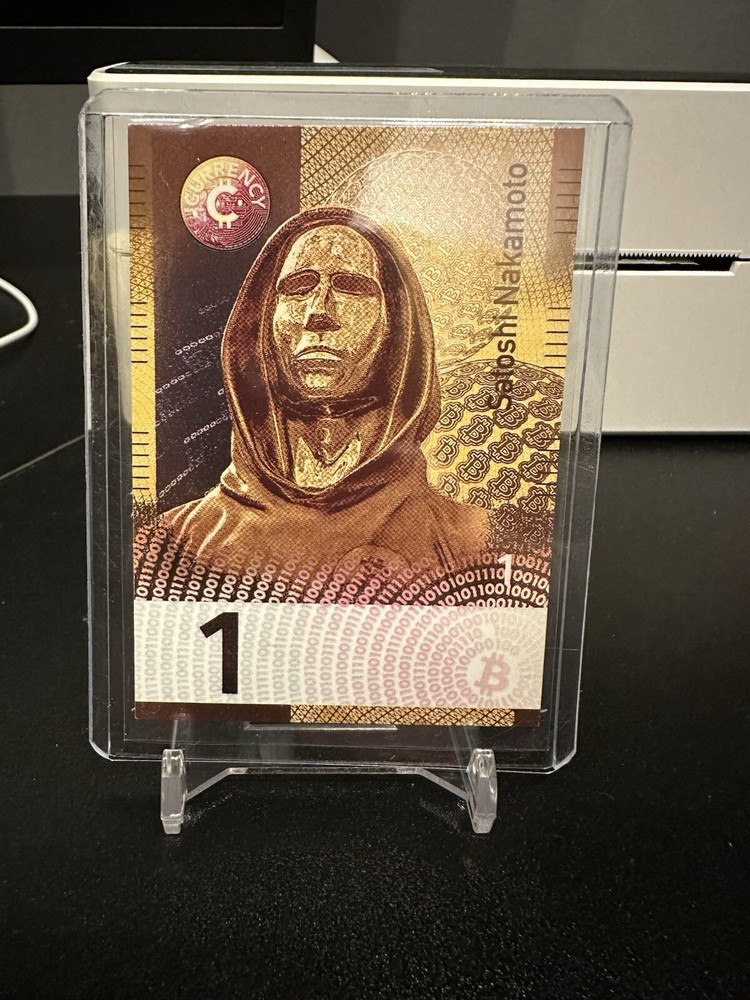 2024 Cardsmiths Currency Cred Series 3 Cold Foil Satoshi Nakamoto 8nf