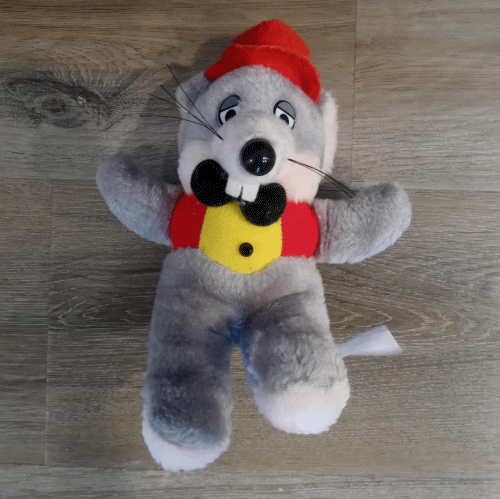 Chuck E Cheese Plush Toy Stuffed Animal Rat Showbiz Pizza Time RARE 1992