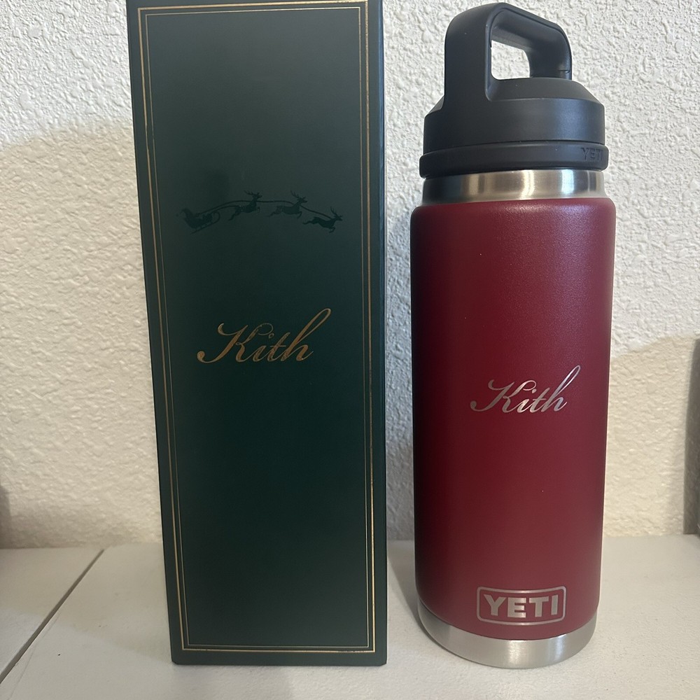 Kith x YETI Kithmas 26oz Stainless Steel Water Bottle Brand New