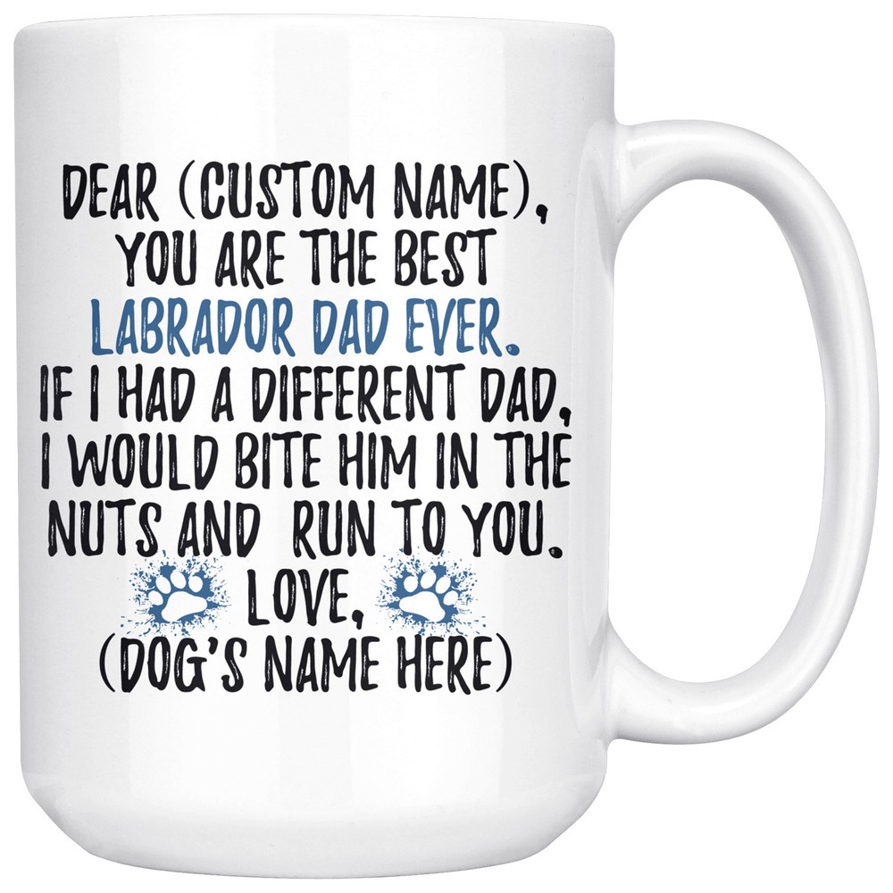 Custom Labrador Dad Mug - Perfect Birthday or Christmas Gift for Dog Lovers-image