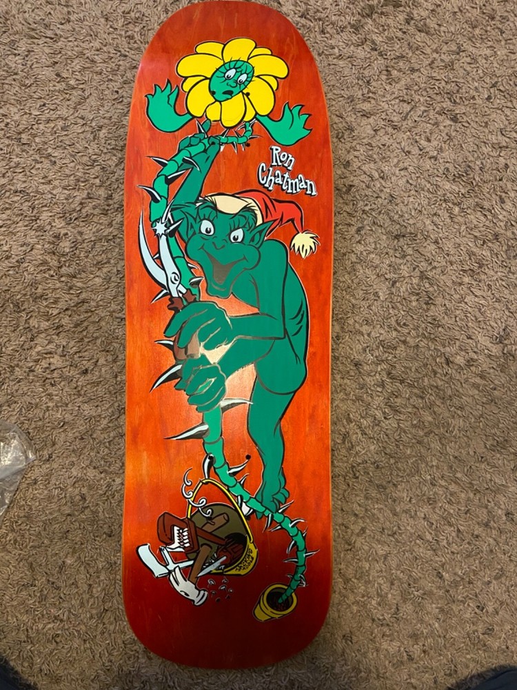 World Industries Prime Wood Ron Chatman Gremlin Red Oldschool Skateboard Deck