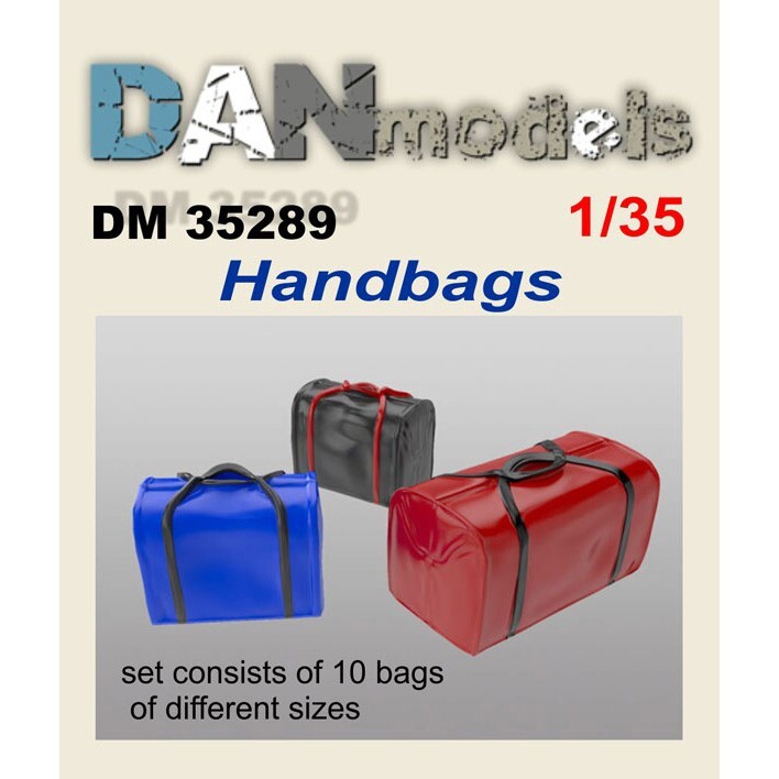 Accessories for diorama. Handbags, 10 pcs Dan Models 35289 Scale kit 1:35