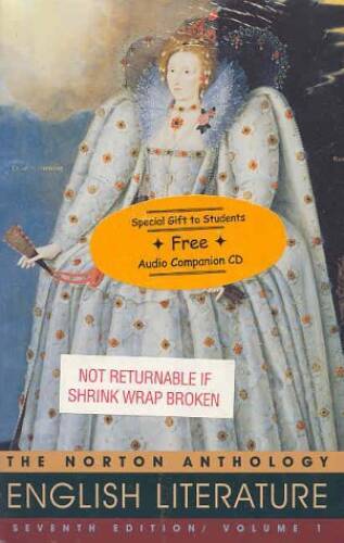 The Norton Anthology of English Literature, Vol. 1 - Hardcover - GOOD