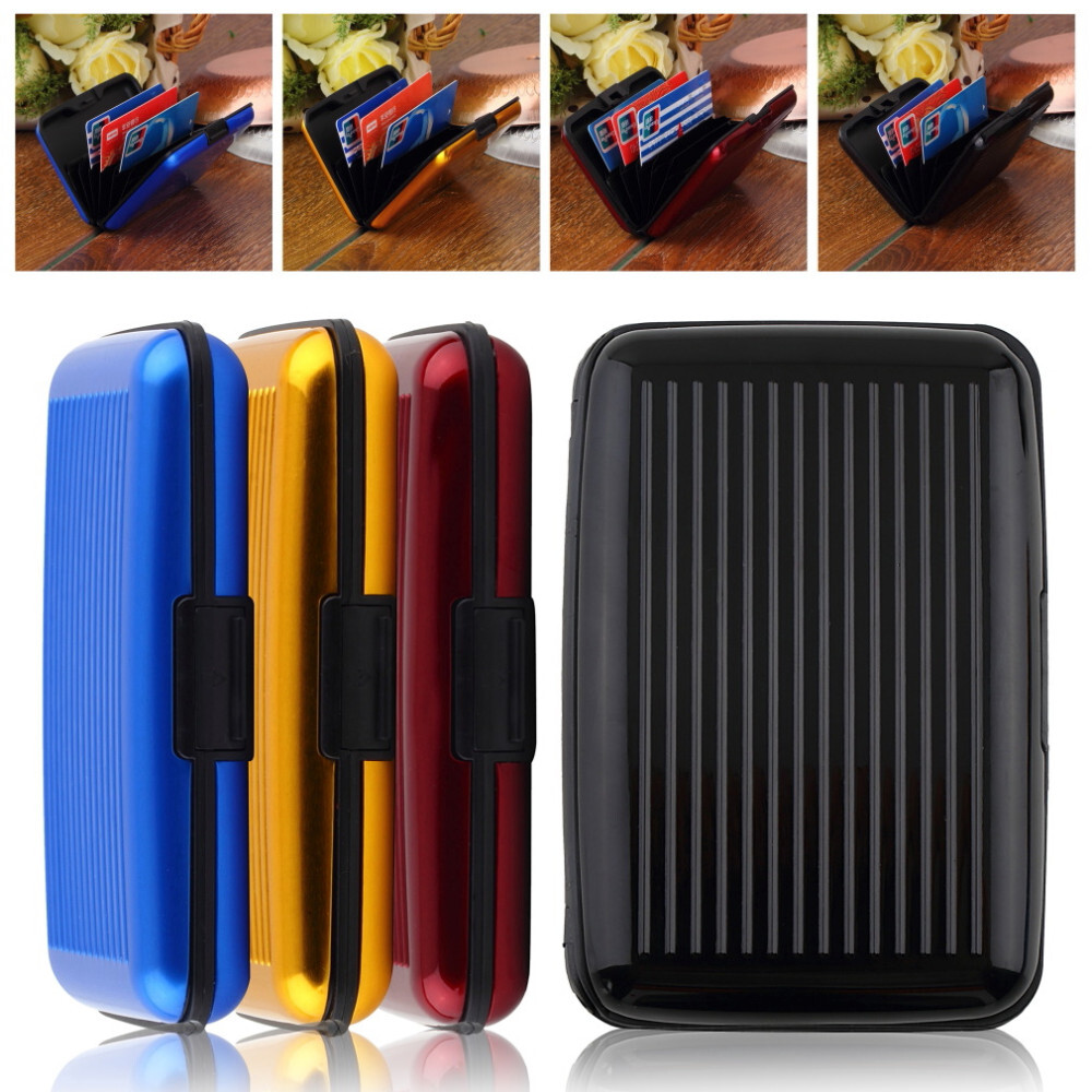 Credit Card Holder Small RFID Blocking Wallet Business Mini Case for Women Men-image