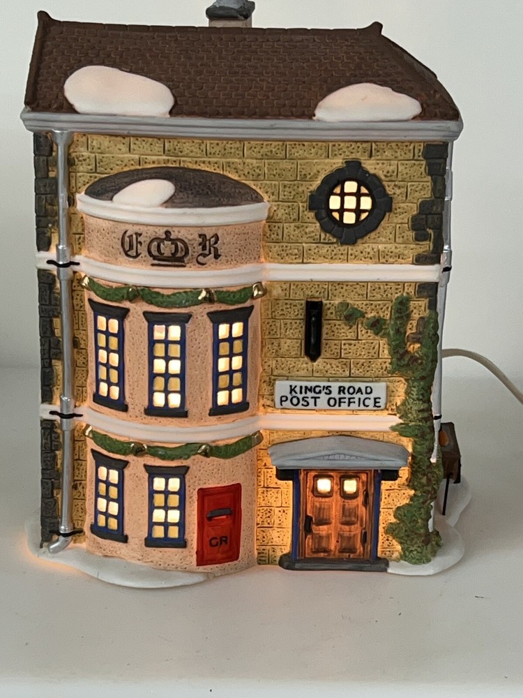 Dept 56 Kings Road Post Office Lighted Dickens Village Collectible #58017