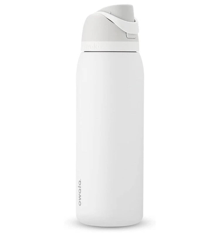 Owala FreeSip 34oz Stainless Steel Insulated Water Bottle White Shy Marshmallow