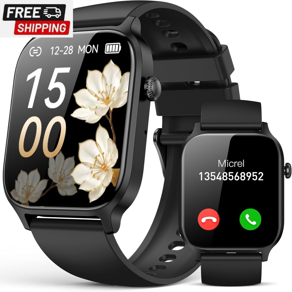 Smart Watch for Men Women 2024 with Call IP68 Waterproof Fitness Tracker