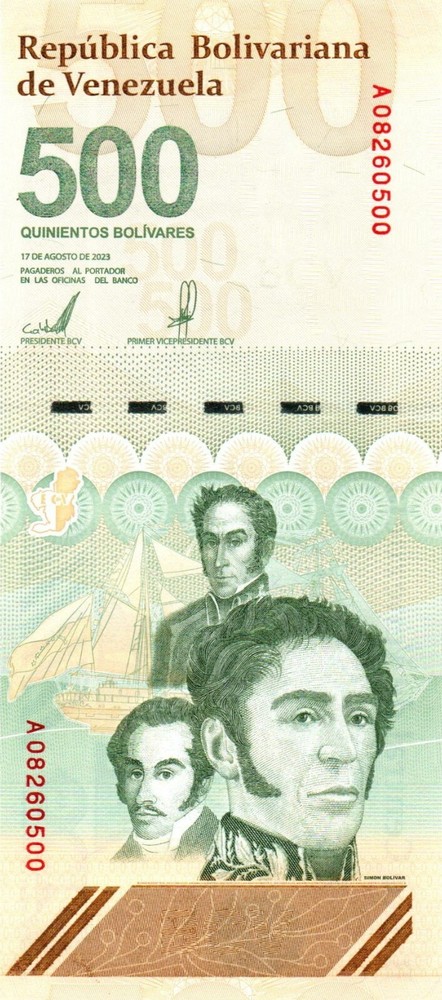 2023 Venezuela 500 Million Bolivar Digitale New Gem Unc Banknote COA Included