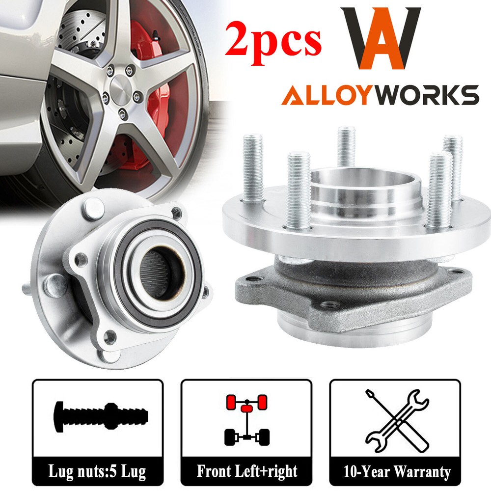 2* Front Wheel Hub&Bearing Assembly fits Chrysler 200 Sebring Dodge Avenger AWS