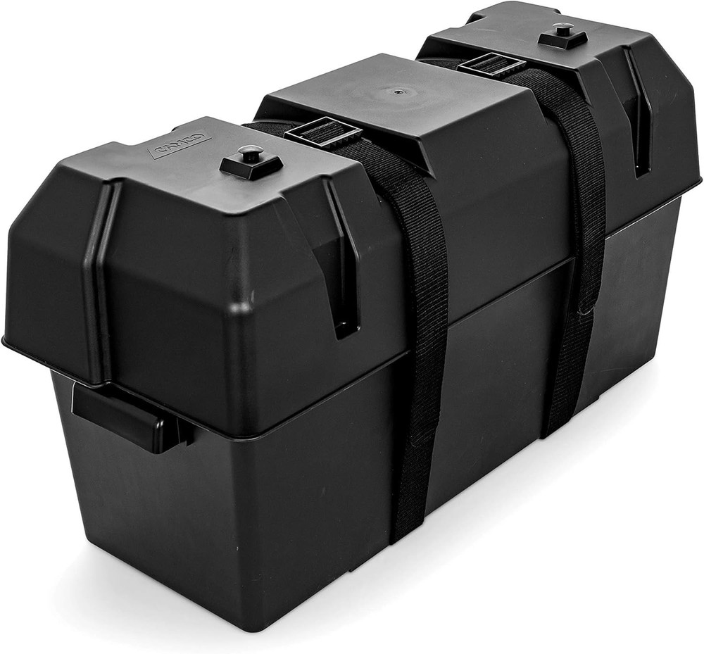 Double Battery Box for Secure RV Automotive Marine Battery Storage
