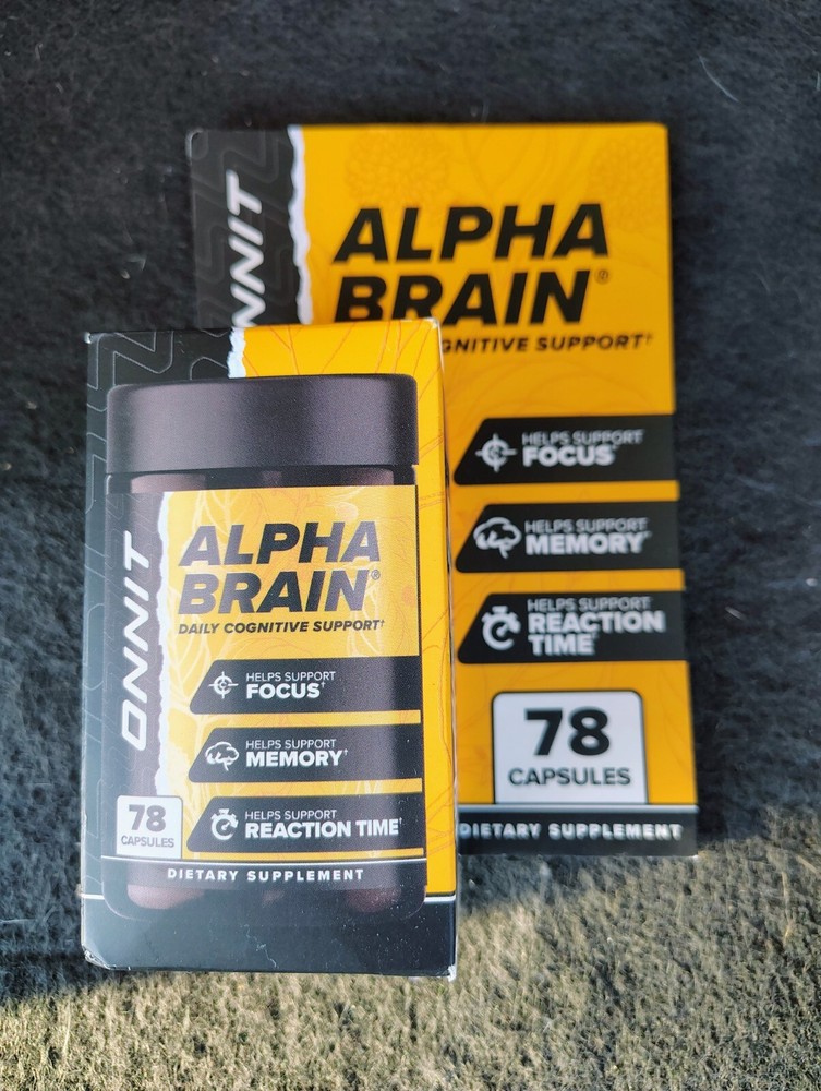 ONNIT ALPHA BRAIN MEMORY & FOCUS 78 CAPSULES Exp 2026
