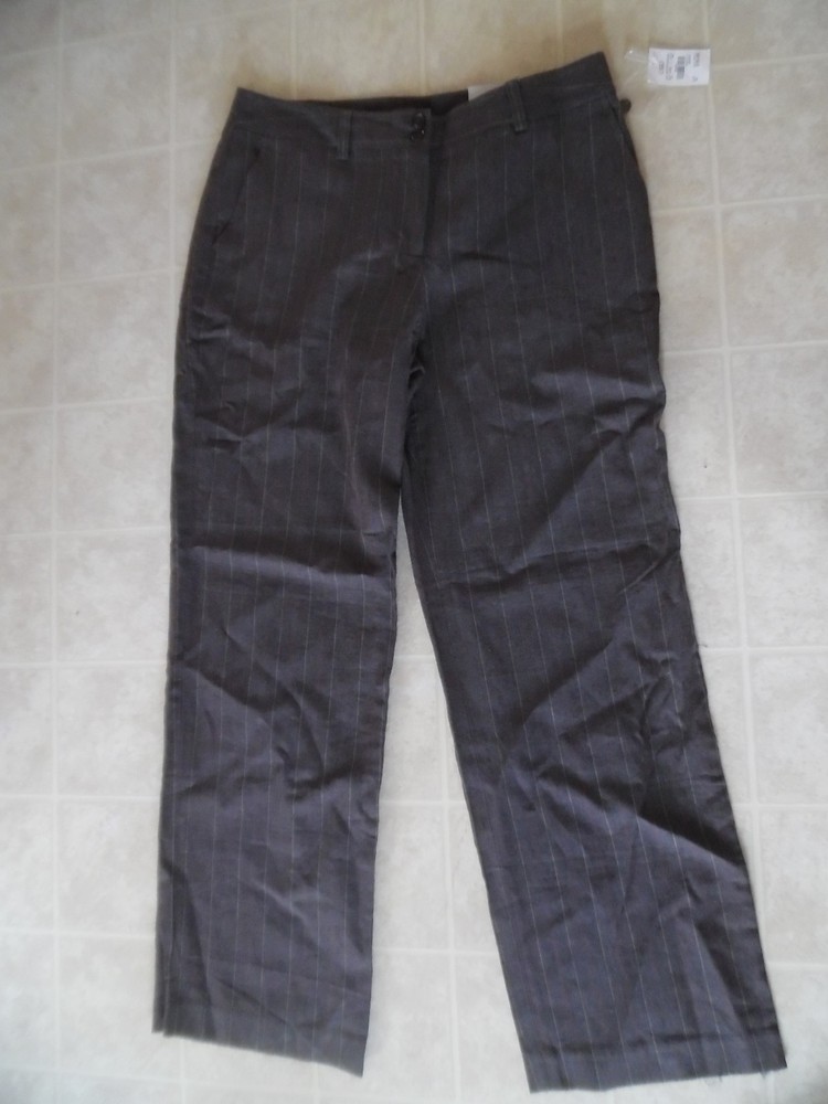 NWT Cato Ladies size 12 Contemporary Lower Rise Linen Blend Pants