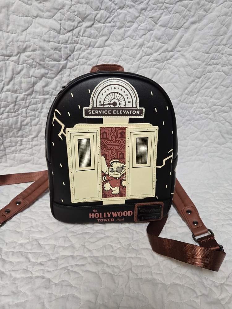 2024 Disney Parks Tower of Terror Stitch Loungefly Backpack