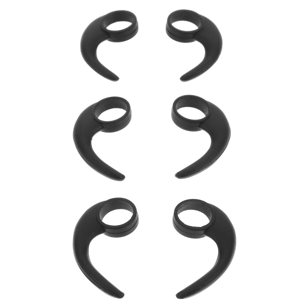6PCS Creative Earphone Clip Hook Silicone Headphone Ear Hook Hanger Ear Hook