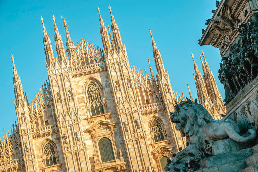 Digital photography of Milano Italy for print or wallpaper use