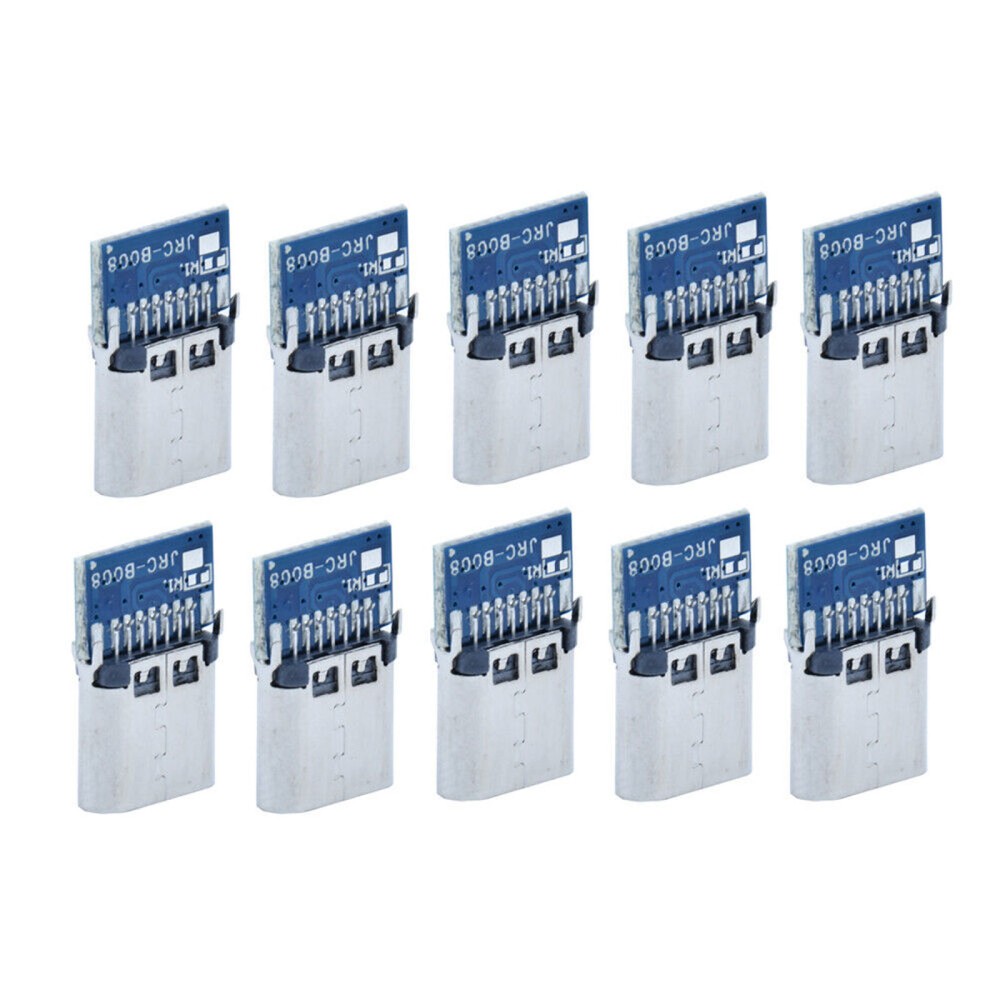 10Pcs/Set USB 3.1 Type-C Connector 14 Pins Female Socket Receptacle Adapter